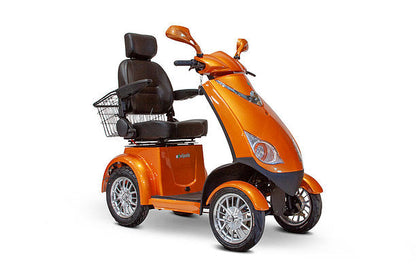 E-Wheels EW-72 Heavy Duty Four Wheel Electric Mobility Scooter with Alarm System