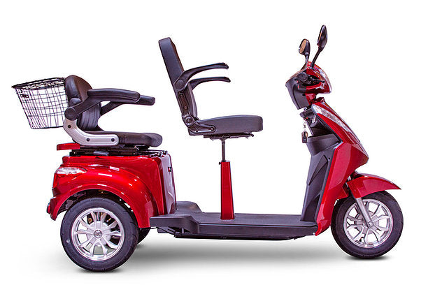 E-Wheels EW-66 2 Passenger Three Wheel Electric Heavy Mobility Scooter