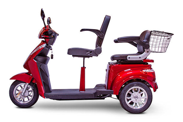 E-Wheels EW-66 2 Passenger Three Wheel Electric Heavy Mobility Scooter