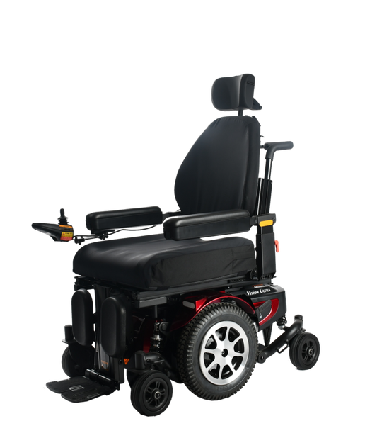 Merits P325 Vision Ultra - Full Suspension Power Wheelchair For Comfort Ride - 300lbs Weight Capacity