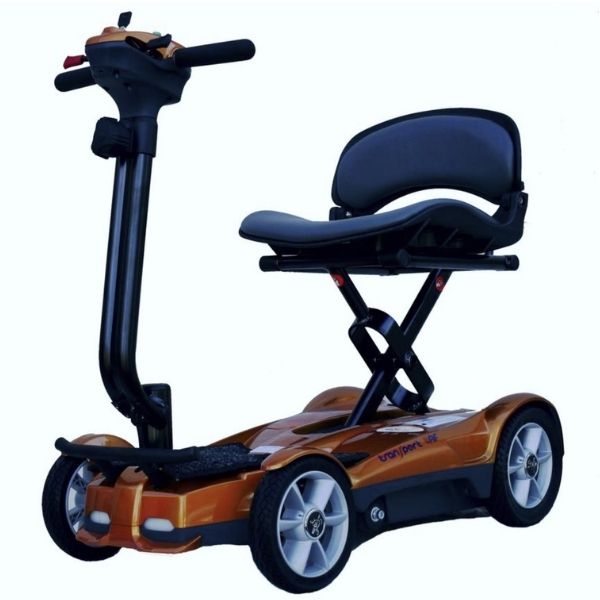 EV Rider Transport AF 4 Wheel Automatic Folding Mobility Scooter - Lightweight, Travel Approved, Anti Flat Tires For Seniors