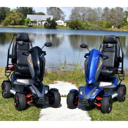 EV Rider Vita Monster 4 Wheel Scooter Heartway - S12X Fast and Extra Long Distance - All Terrain Tires, 350lbs Weight Capacity