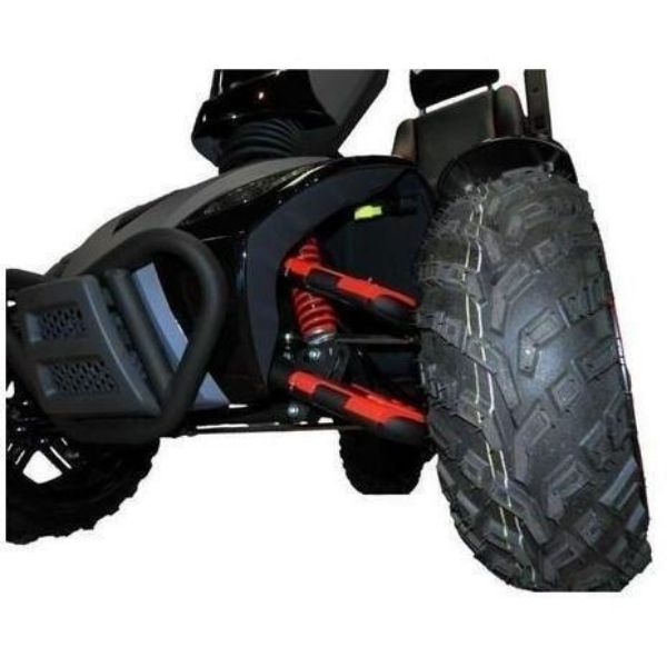 EV Rider Vita Monster 4 Wheel Scooter Heartway - S12X Fast and Extra Long Distance - All Terrain Tires, 350lbs Weight Capacity