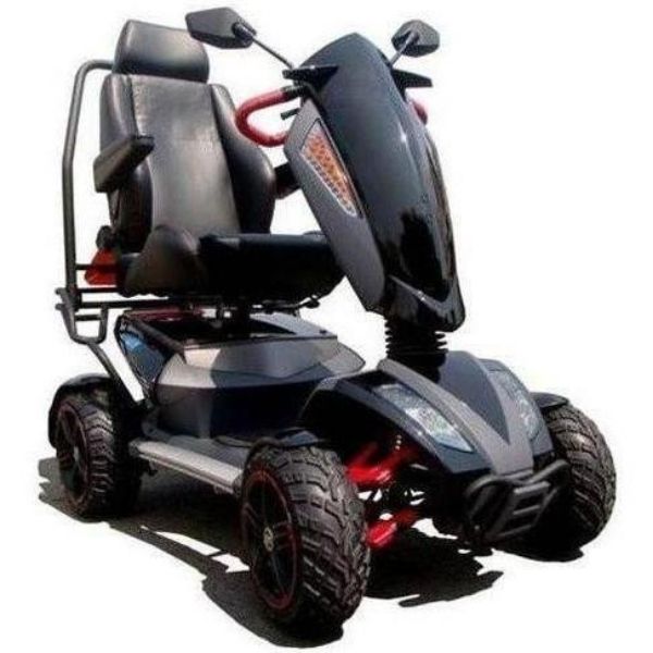 EV Rider Vita Monster 4 Wheel Scooter Heartway - S12X Fast and Extra Long Distance - All Terrain Tires, 350lbs Weight Capacity