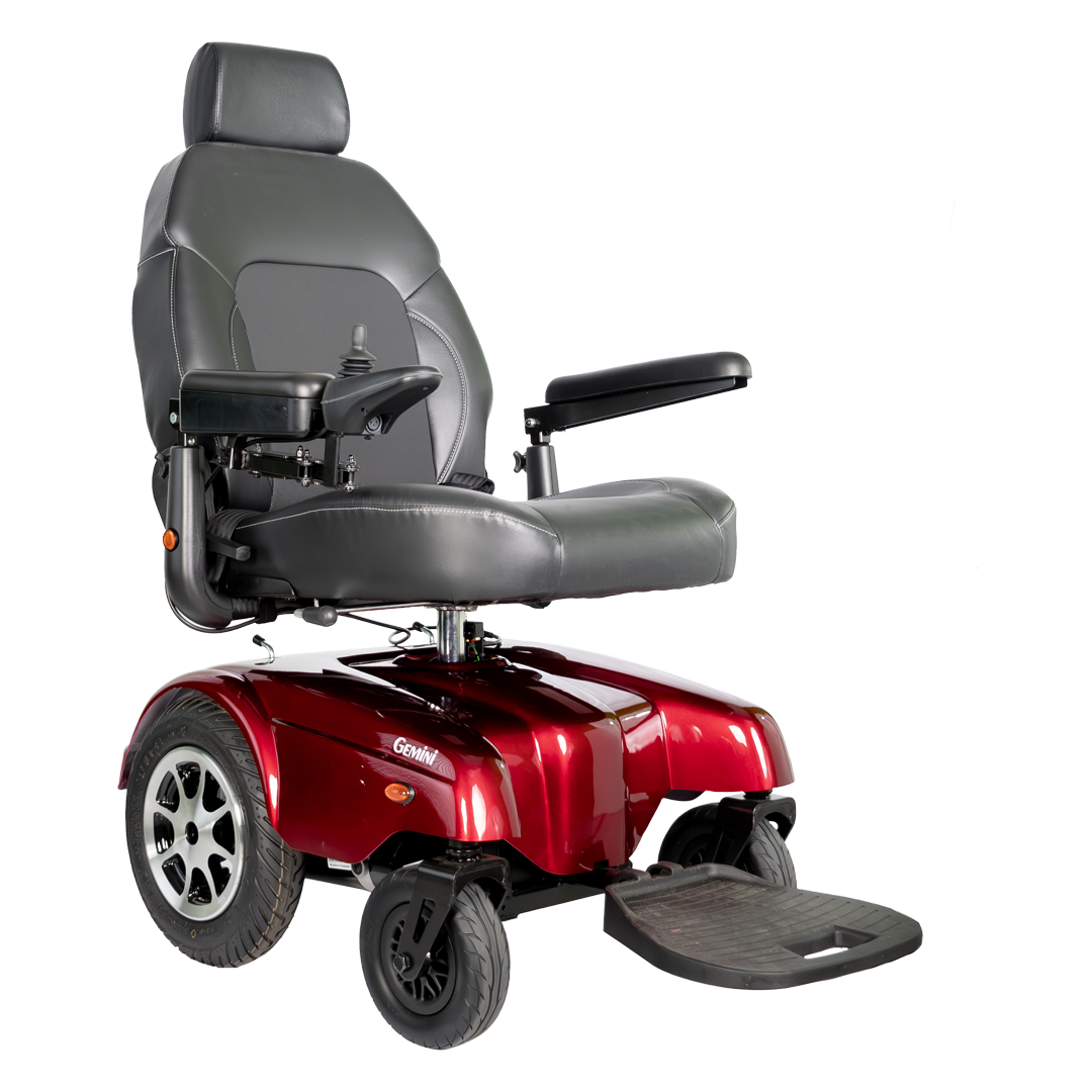 Merits P301 Gemini Long Distance Heavy Duty Power Wheelchair 450lbs Weight Capacity