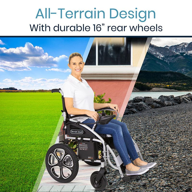 Compact Power Wheelchair - Foldable Long Range Transport Aid