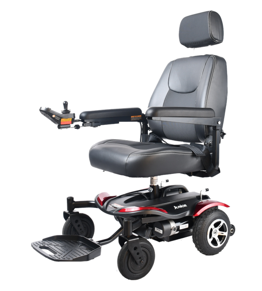 Merits P320 Junior Portable Power Wheelchair Mobility Scooter - With Anti Flat Tires, 300 Lbs Weight Capacity