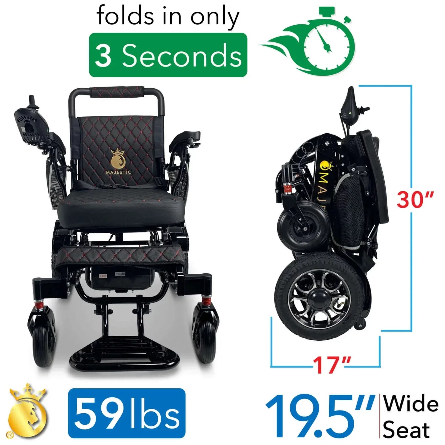 Comfy Go MAJESTIC IQ-7000 Remote Controlled Electric Wheelchair