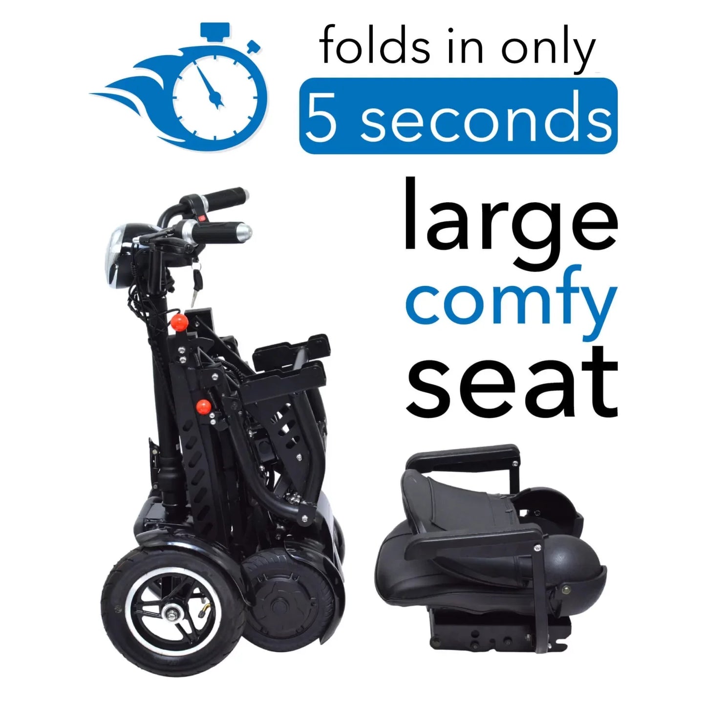 Comfy Go MS|3000 Plus Foldable Mobility Scooters