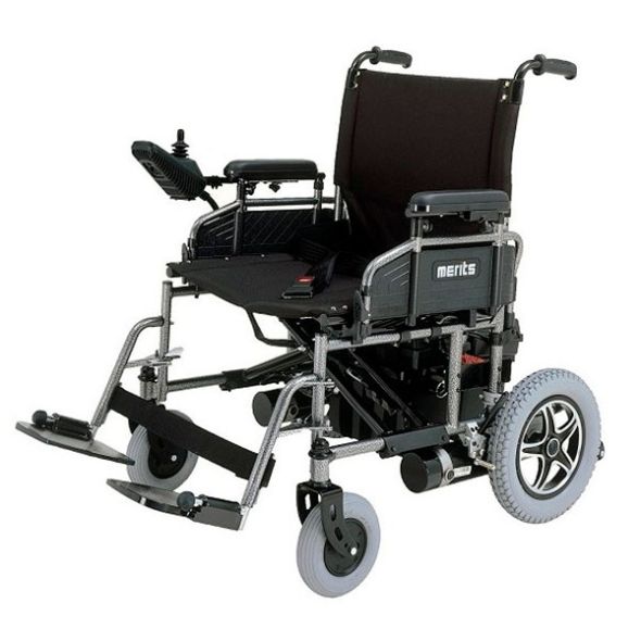 Merits P181 Heavy-Duty Folding Bariatric Power Wheelchair- 450lbs Weight Capacity