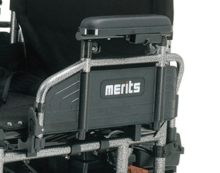 Merits P182 Heavy-Duty Travel Ease Folding Bariatric Power Wheelchair - 600lbs Weight Capacity