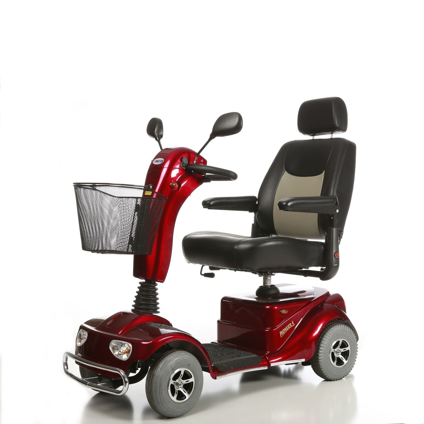 Merits S141 Pioneer 4 4-Wheel Mobility Scooter w/ Swivel Seat - Long Distance, Anti Flat Tires, w/ Lifetime Warranty, 400 Lbs Weight Capacity