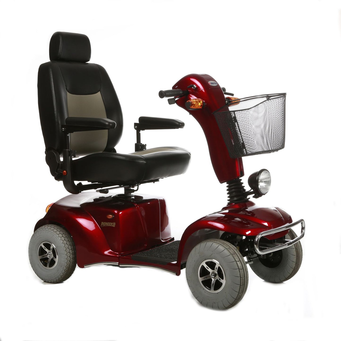 Merits S341 Pioneer 10 Super Heavy Duty Bariatric  4-Wheel Mobility Scooter - Extended Long Range, W/ Anti Flat Tires, 500Lbs Weight Capacity