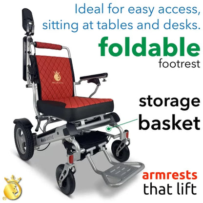 Comfy Go Patriot-11 Foldable Electric Wheelchair (20″ Wide Seat)