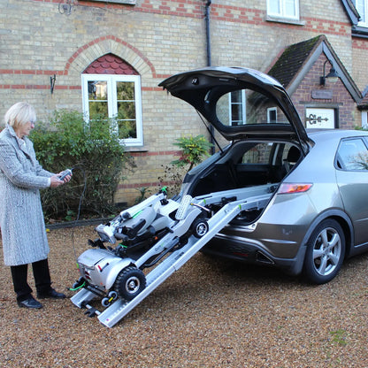 Comfy Go Quingo Flyte Mobility Scooter with MK2 Docking Station