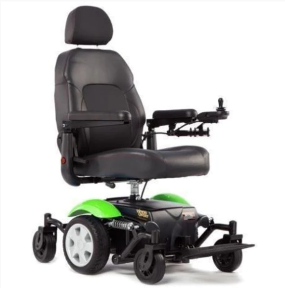 Merits P326A Vision Sport Folding Power Wheelchair - up to 135° Recline, Supports 300lbs