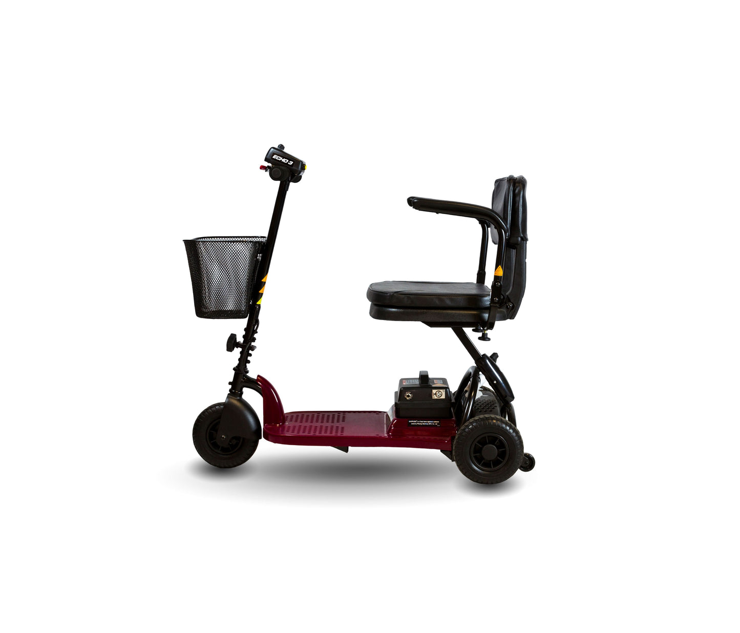 Shoprider Echo 3 Wheel Lightweight Mobility Scooter, Precise Turning - Portable For Travel and On the Go, Anti-Flat Tires For Seniors