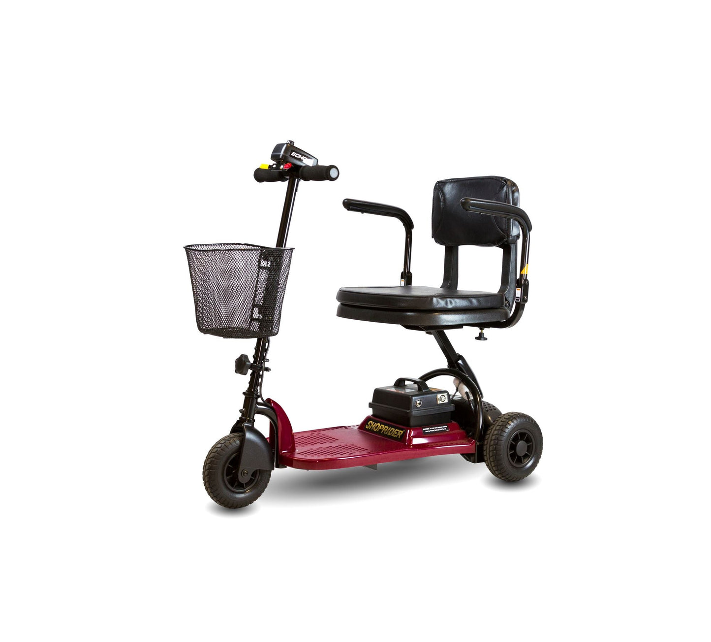 Shoprider Echo 3 Wheel Lightweight Mobility Scooter, Precise Turning - Portable For Travel and On the Go, Anti-Flat Tires For Seniors