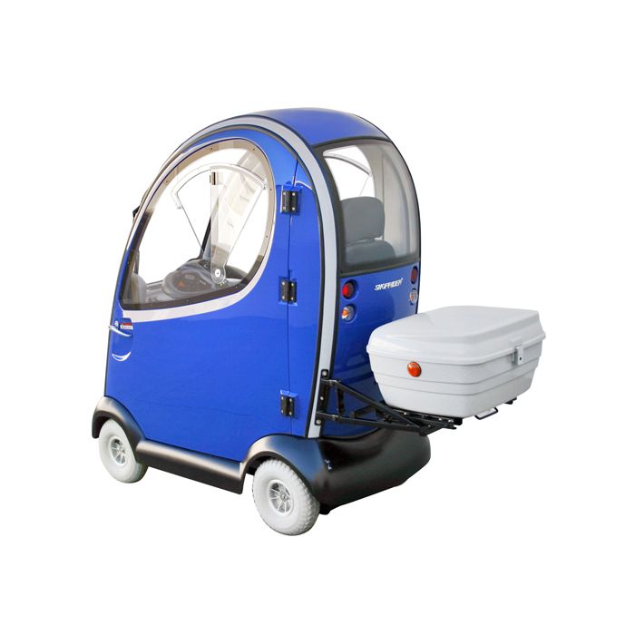 Shoprider Flagship 4-Wheel Cabin Scooter - All Weather, Key Locking, Removable Doors, Full Suspension, Luxury Mobility