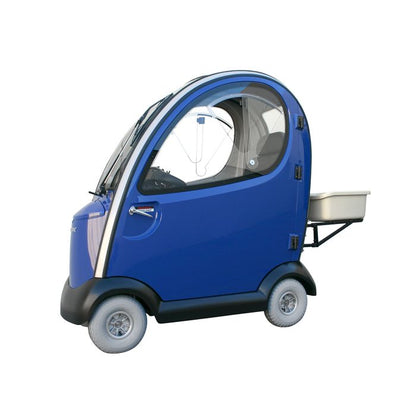 Shoprider Flagship 4-Wheel Cabin Scooter - All Weather, Key Locking, Removable Doors, Full Suspension, Luxury Mobility